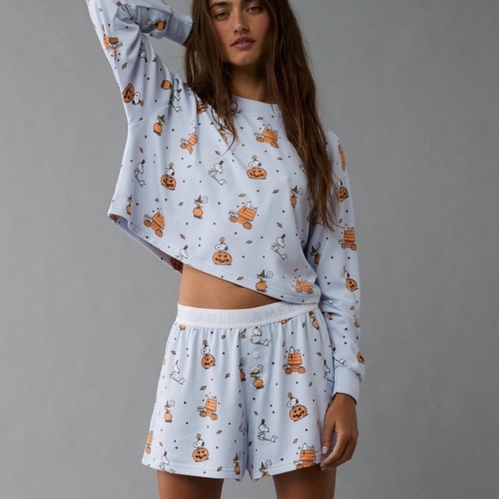 American Eagle Peanuts Halloween Theme Pajama
